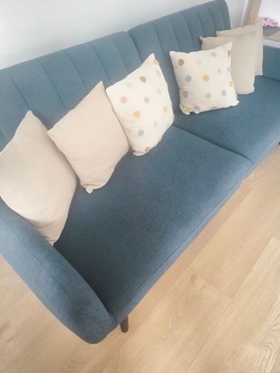 Jysk Harndrup Blue Sofa Bed