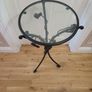 Bronze Pewter like Lamp  table for sale Image 2