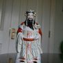 Vintage Asian Man Porcelain Figurine  Hand Painted Image 3