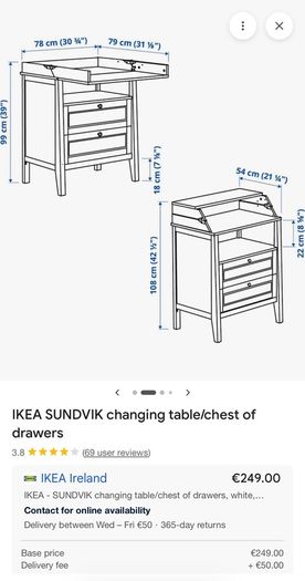 IKEA kids changing table