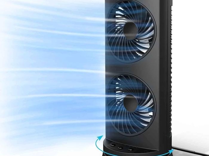 NEW SALE | Tower Fan Oscillating Fan, Portable Desk Fan with 3-Speed Options, 110 Degree Oscillation, 3 Timers, Personal Quiet Table Fan for Home Office Desktop Bedroom