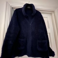 Navy Fleece Bed Jacket