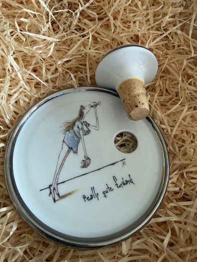 Wine Stopper & Coaster Set