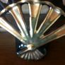 Chinese Black / gold floral decorative fan Image 3