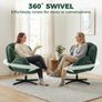 Wingback Velvet Armchair Image 7