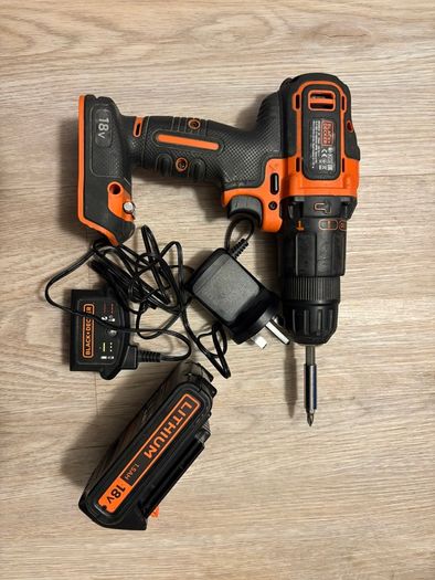 BLACK+DECKER 18V Cordless Hammer Dril