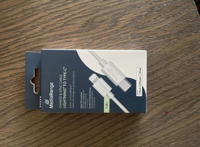 MediaRange Lightning a USB-C (MFi, 1 m)