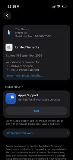 iPhone Air Black 512G