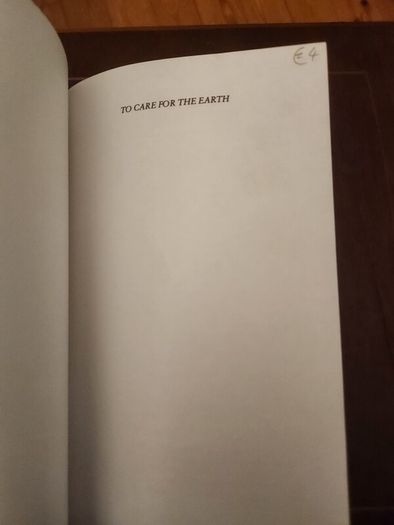 To Care For The Earth. Sean Macdonagh. First Edition. Paperback In Good Condition. 36.