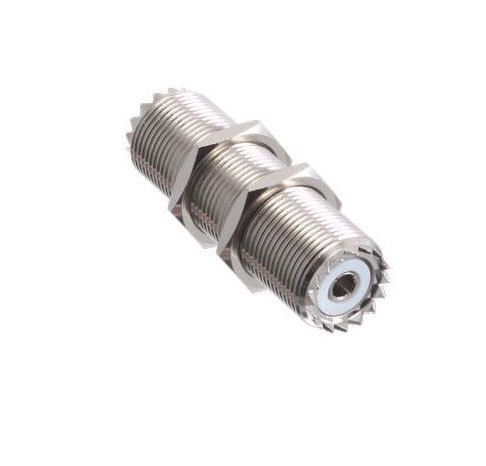 SO239 Double Female Bulkhead Connector (2") (Premium)