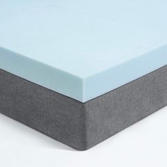 Memory Foam Mattress Topper, Pressure Relief Mattress Topper for Back Pain, Gel Infused Foam (MULTIPLE SIZES, SEE DESCRIPTION)
