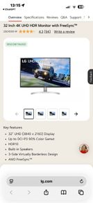 Lg 32 Inch 4k Uhd Hdr Monitor