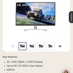 Lg 32 Inch 4k Uhd Hdr Monitor