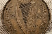 Ireland 1937 1/4d Farthing Coin