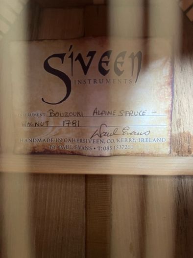 Siveen Handmade Irish Bouzouki