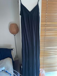 black maxi dress size 14