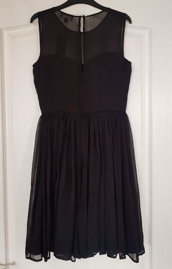 Warehouse Embellished black dress, size 8, NEW