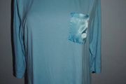 Cotton Traders ice blue top size UK16 EU44 Postage included