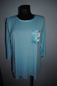 Cotton Traders ice blue top size UK16 EU44 Postage included