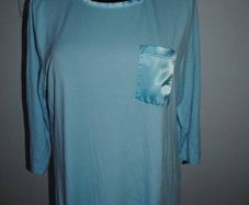 Cotton Traders ice blue top size UK16 EU44 Postage included