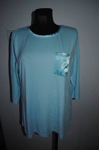 Cotton Traders ice blue top size UK16 EU44 Postage included