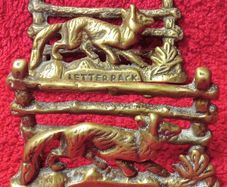 Vintage  Brass Letter Rack  x 2