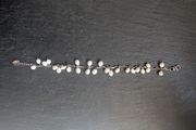 River pearl and silver women bracelet