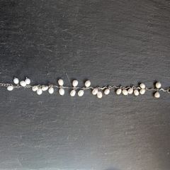 River pearl and silver women bracelet