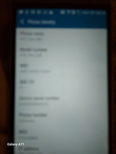 HTC One-M8, 1.8GB Ram, 16GB HDD, O2 network I think, working fine, Does show wear