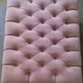 Custom Pink Velvet Footstool/ Ottoman Image 2