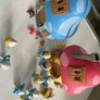 Smurf houses and figures Image 3