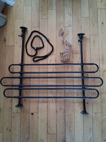 Adjustable dog car grid muzzle and lead