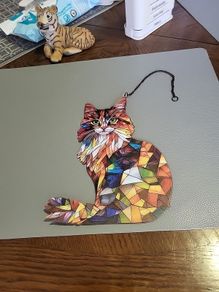Cat ornament suncatcher