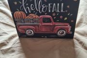 Hello Fall Chalk Sign