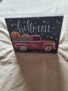 Hello Fall Chalk Sign