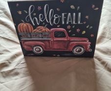 Hello Fall Chalk Sign