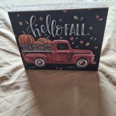 Hello Fall Chalk Sign