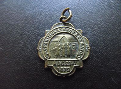 Vintage Catholic Medal/Pendant/Charm 'Apparition At Knock, County Mayo Aug 21st 1879'