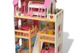 3-Storey Dollhouse Wood 60x30x90 cm