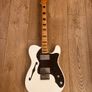 Squier Classic Vibe '70s Telecaster Thinline Olympic White Electric Guitar Image 7