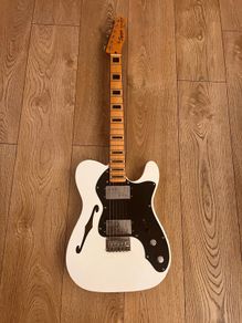 Squier Classic Vibe '70s Telecaster Thinline Olympic White Electric Guitar