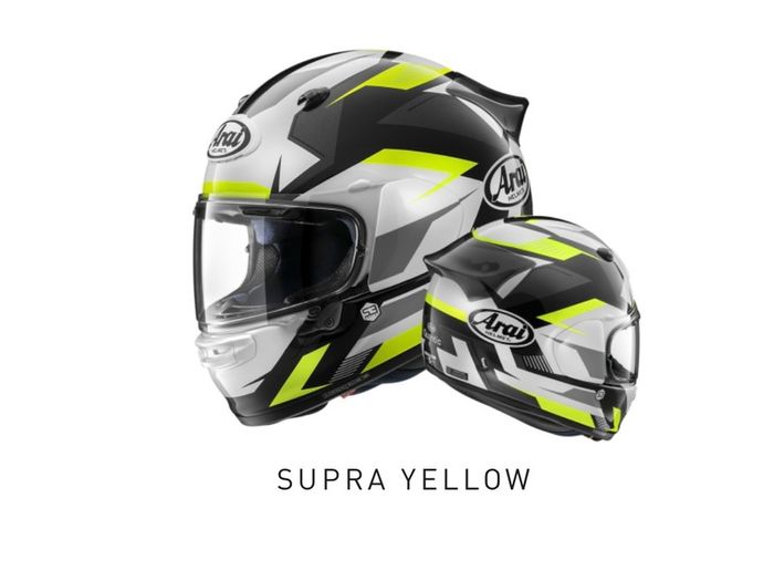 Arai Quantic Supra Yellow Size Medium