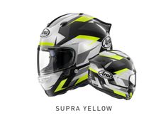 Arai Quantic Supra Yellow Size Medium
