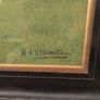 Antique R.A.V Hamilton Norwegian elkhounds oil painting signed kennel club very collectible Image 5
