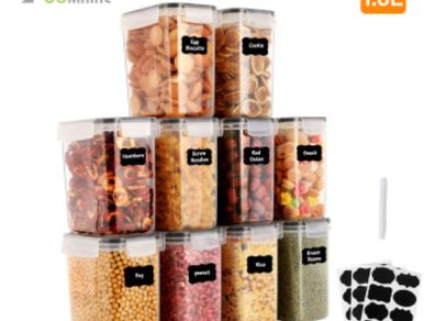 Cereal Dispenser for Storing Jar for Pasta and Tea,Coffee,Sugar