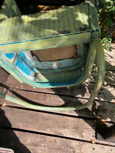 Wicker Chair Neat Heavy Old
