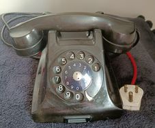 Vintage L.M. Ericsson Rotary Telephone Made in Sweden