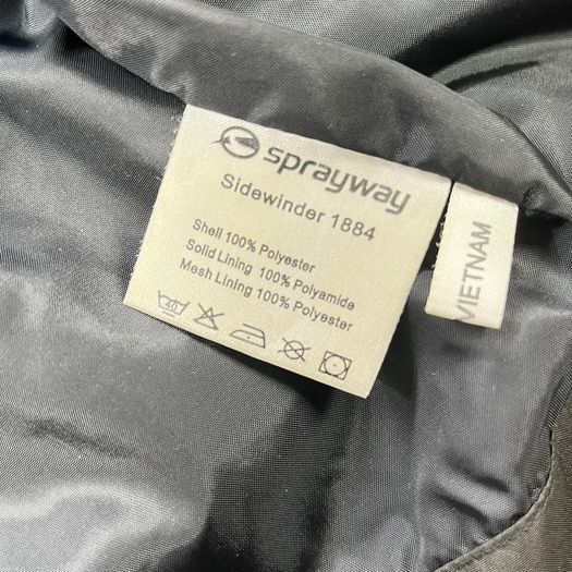 Sprayway Sidewinder Black Outdoor Jacket Water Resistant Hiking - Size L