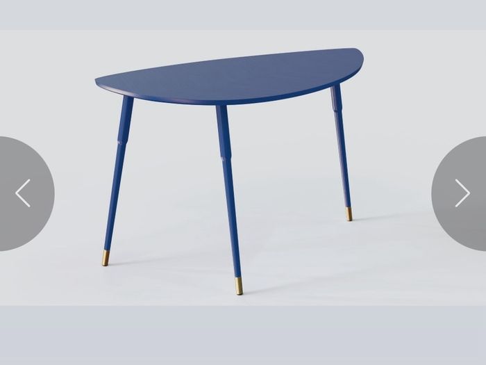 Ikea small blue table