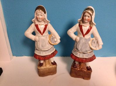 Antique Pair of Dutch Girls